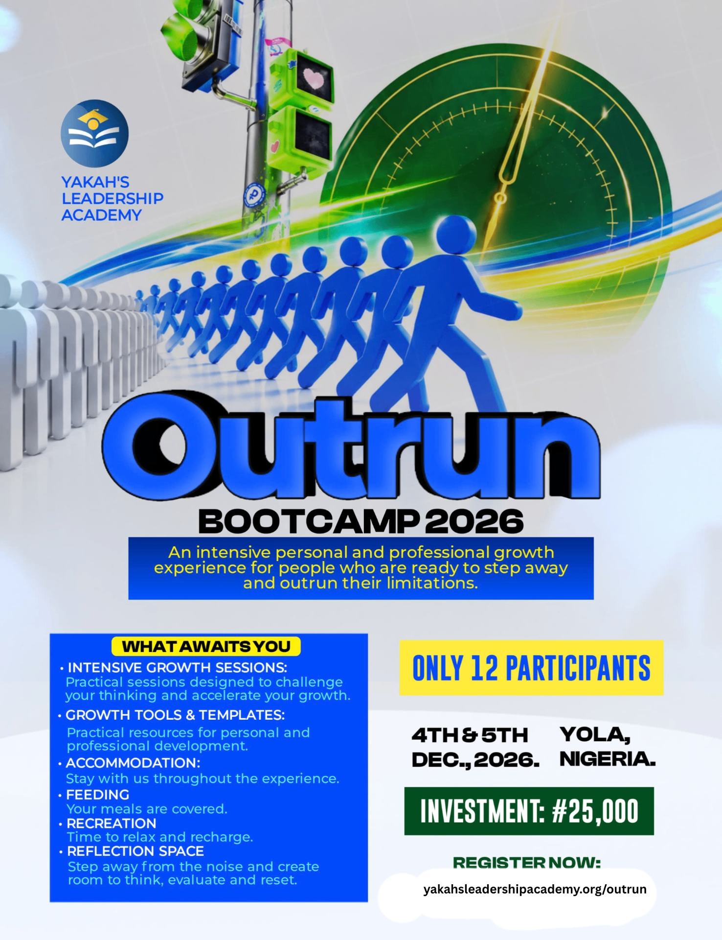 Outrun Bootcamp 2026 flyer